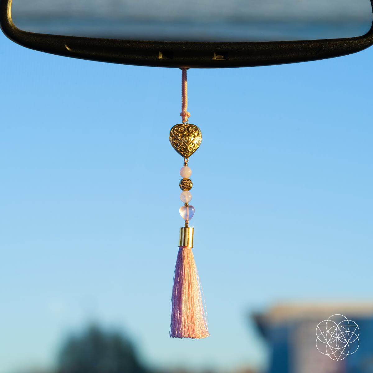 Car Guardian - 'You Are Loved' Heart Charm Tassel