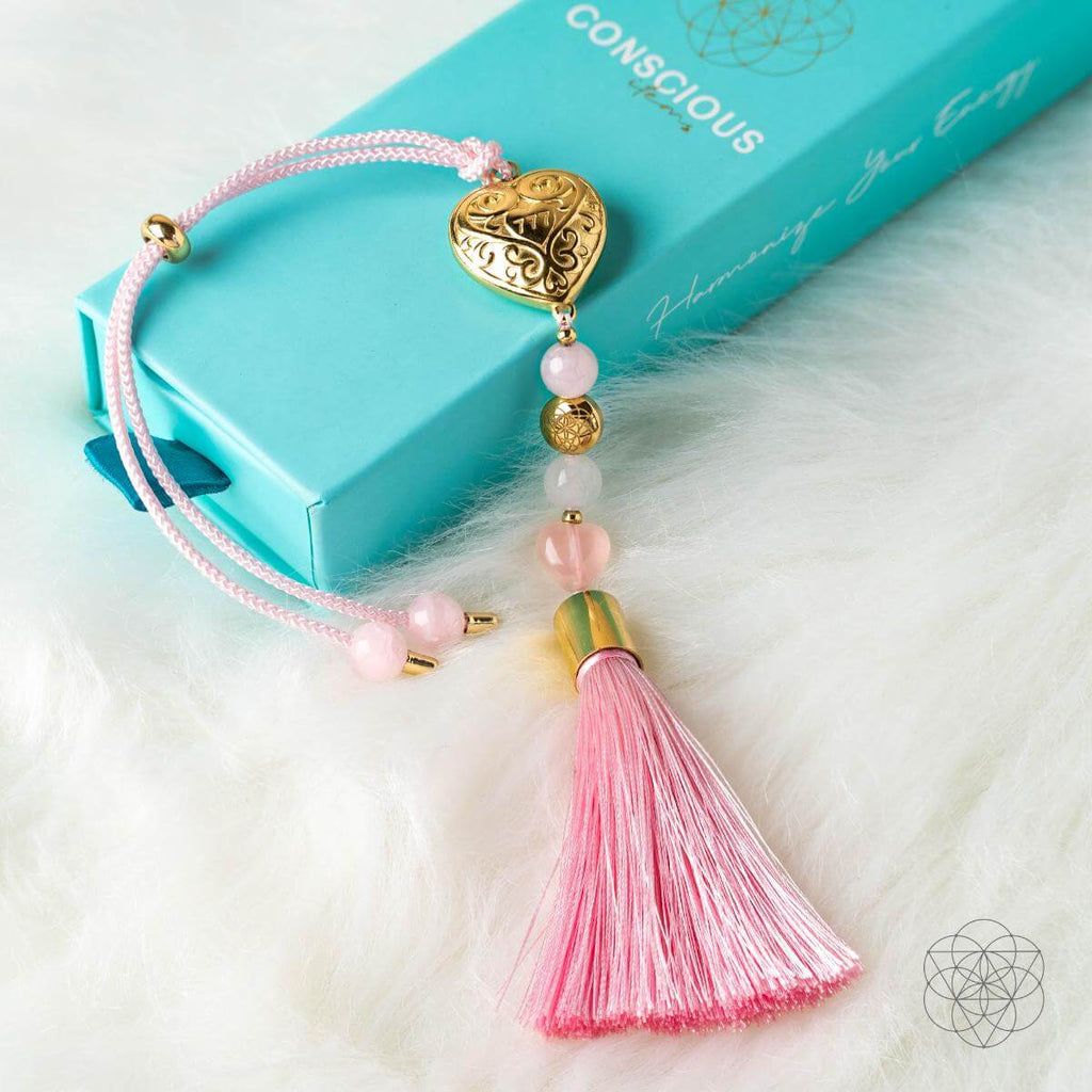 Car Guardian - 'You Are Loved' Heart Charm Tassel