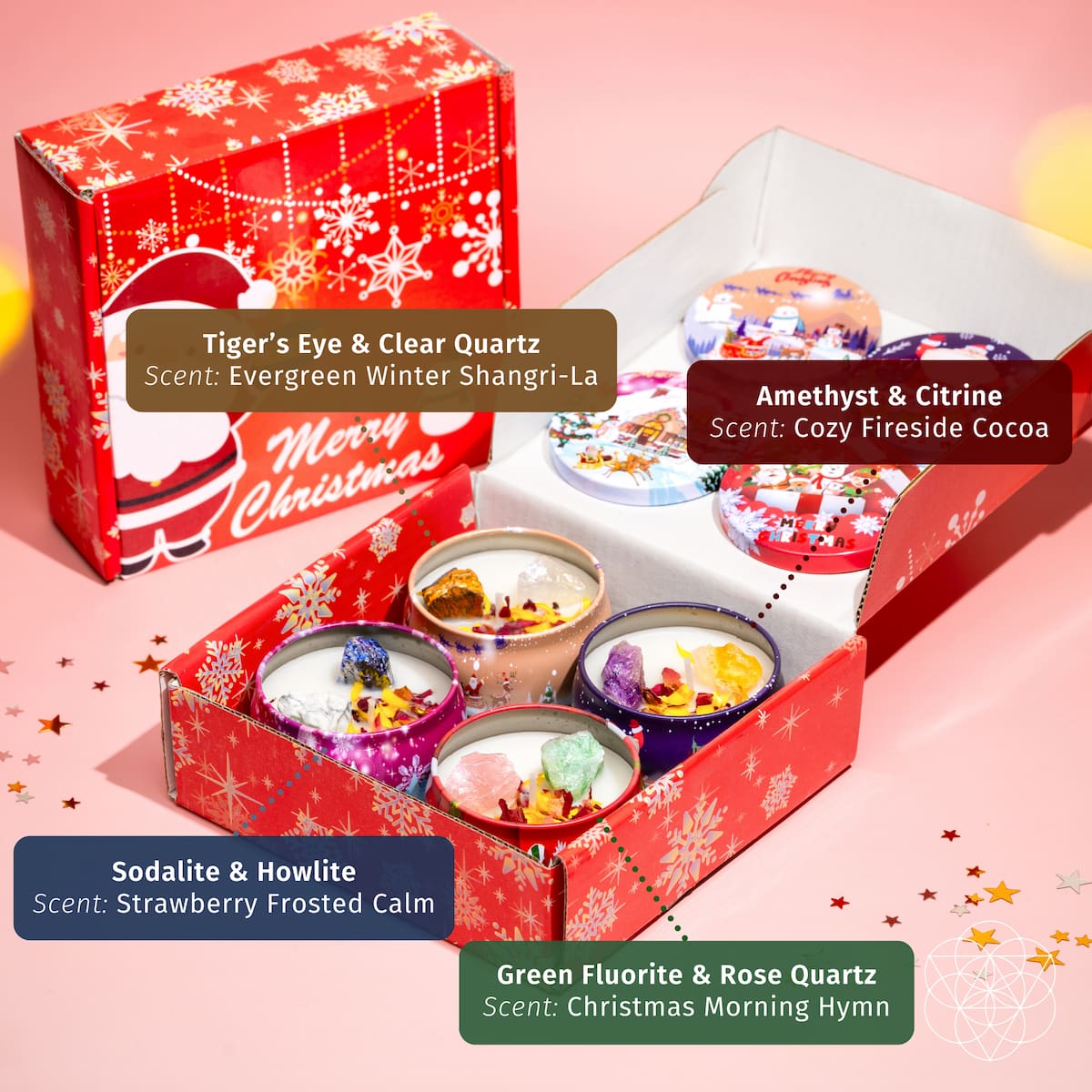 Christmas Candle Set: The Empath's Holiday Survival Kit