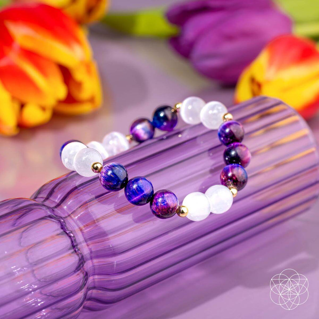 Cosmic Energy Amplifier - Galaxy Tiger's Eye Bracelet