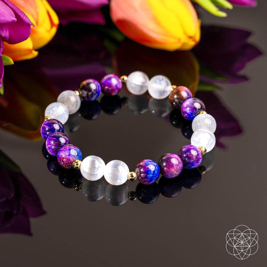 Cosmic Energy Amplifier - Galaxy Tiger's Eye Bracelet